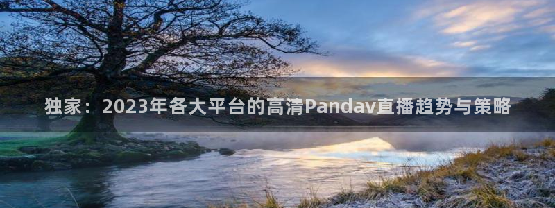 体育吧 极速体育 足球直播：独家：2023年各大平台的高清Pandav直播趋势与策略
